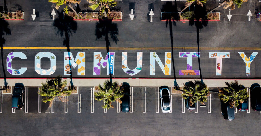 Community parking lot | Crenshaw Imperial Plaza